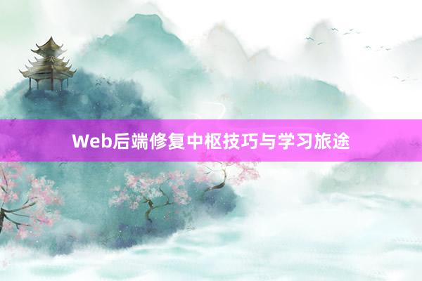 Web后端修复中枢技巧与学习旅途